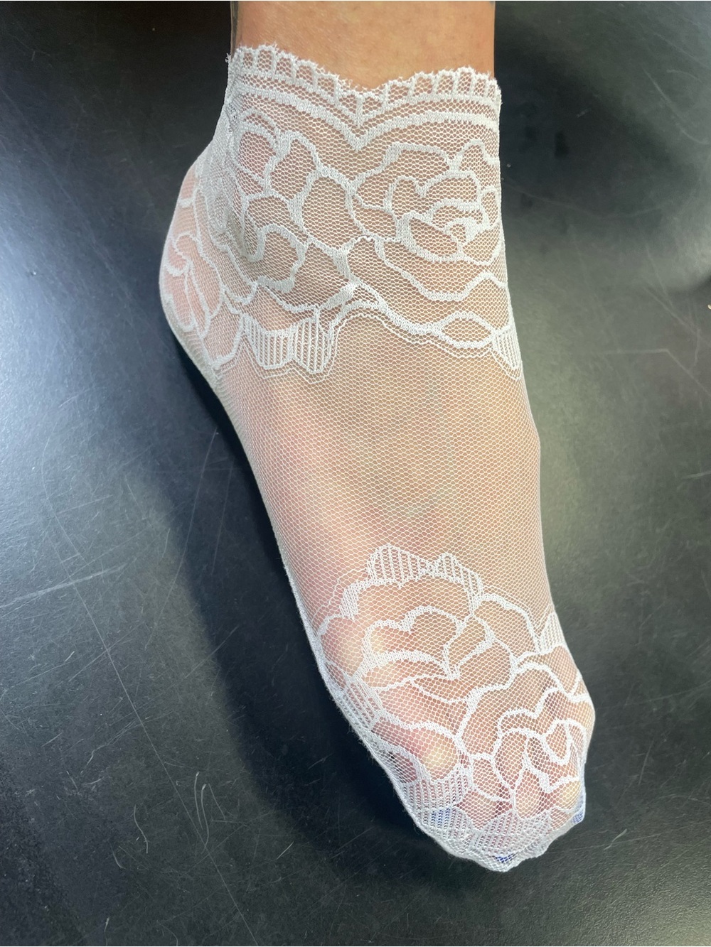 Lace Floral Ankle Socks - 5 prs women’s size 5-7 girls size 3-6 - Picture 3 of 5